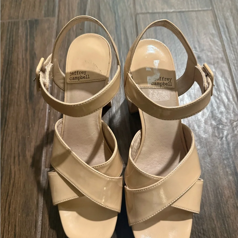 Jeffrey Campbell Cream Women's Sandals